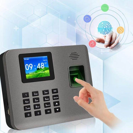 Realand Fingerprint Attendance System with Wireless Connectivity - office fingerprint time clock with 2.4-inch color LCD for quick employee check-ins