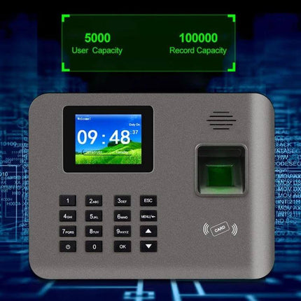 Realand Fingerprint Attendance System with Wireless Connectivity - office biometric time clock with 2.4-inch color LCD and fingerprint scanner
