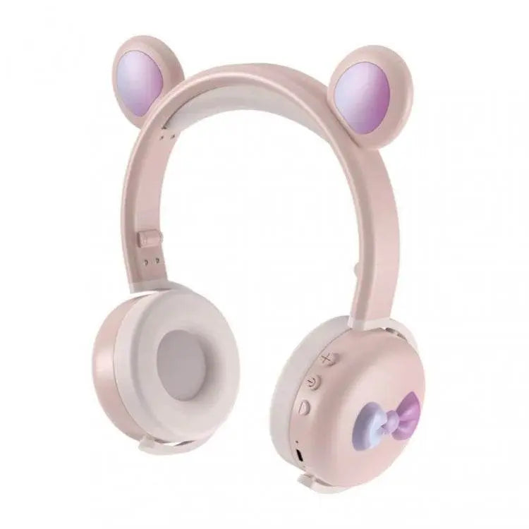 AEC BK7 Cute Bear Children Wireless Bluetooth Headset Fun