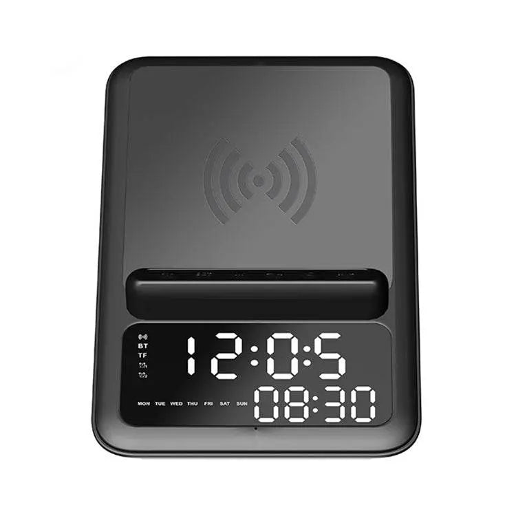 AEC BT512 Bluetooth Speaker 10W Wireless Charger Alarm Clock