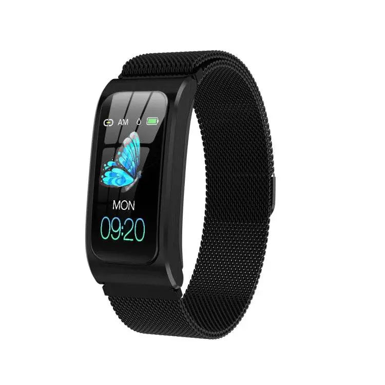 AK12 1.14 Inch IPS Smart Watch IP68 Waterproof Metal Band