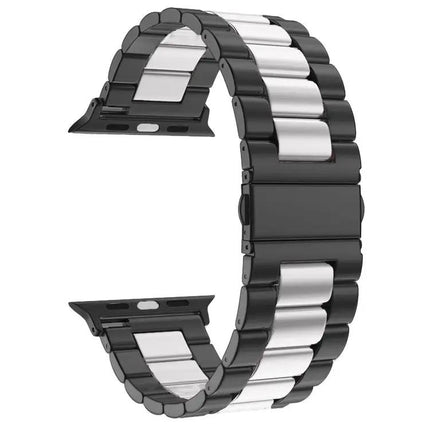 Stainless Steel Fold Buckle Watch Band Apple Watch 38-42mm