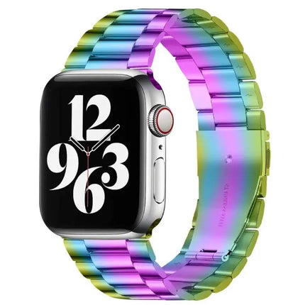 Stainless Steel Fold Buckle Watch Band Apple Watch 38-42mm