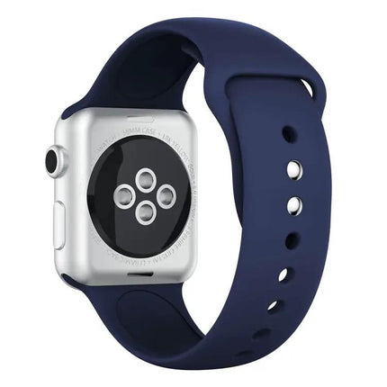 Silicone Double Rivet Band For Apple Watch 42mm 21mm