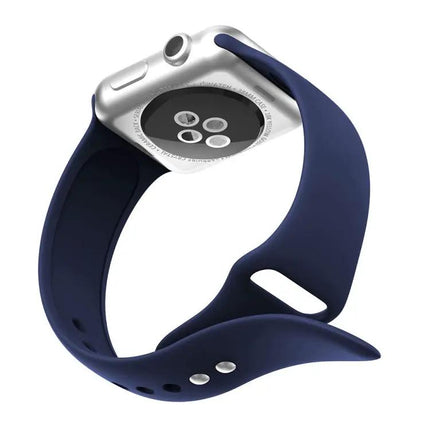 Silicone Double Rivet Band For Apple Watch 42mm 21mm