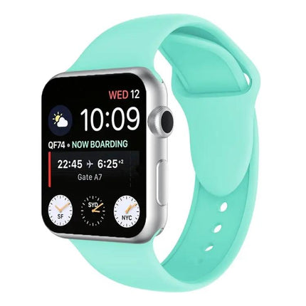Silicone Double Rivet Band For Apple Watch 42mm 21mm