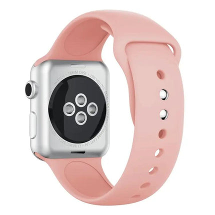 Silicone Double Rivet Band For Apple Watch 42mm 21mm