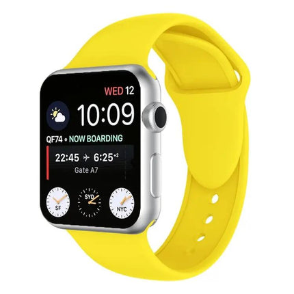 Silicone Double Rivet Band For Apple Watch 42mm 21mm