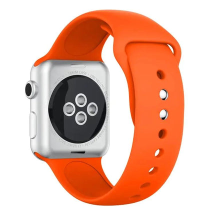 Silicone Watch Band With Double Rivets For Apple Watch 38mm
