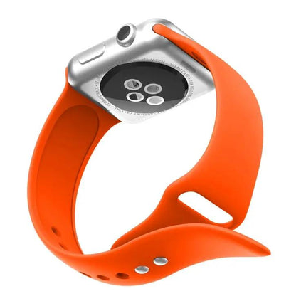 Silicone Watch Band With Double Rivets For Apple Watch 38mm