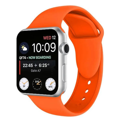 Silicone Watch Band With Double Rivets For Apple Watch 38mm