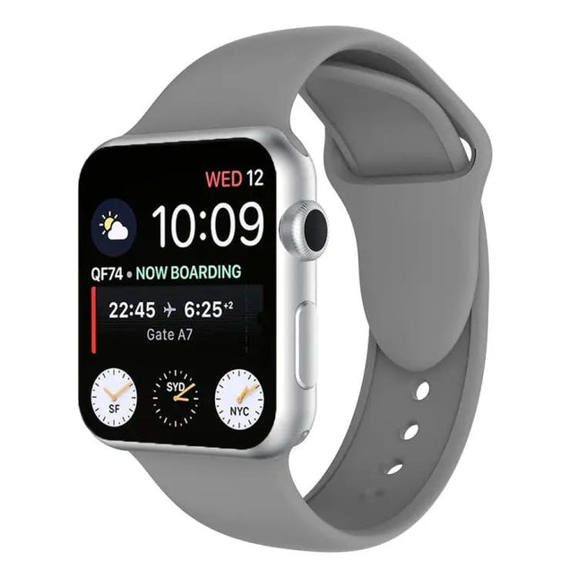 Silicone Watch Band With Double Rivets For Apple Watch 38mm