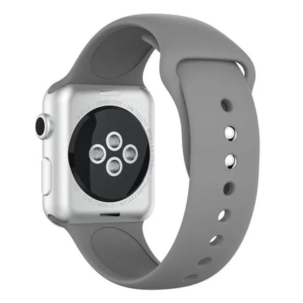 Silicone Watch Band With Double Rivets For Apple Watch 38mm