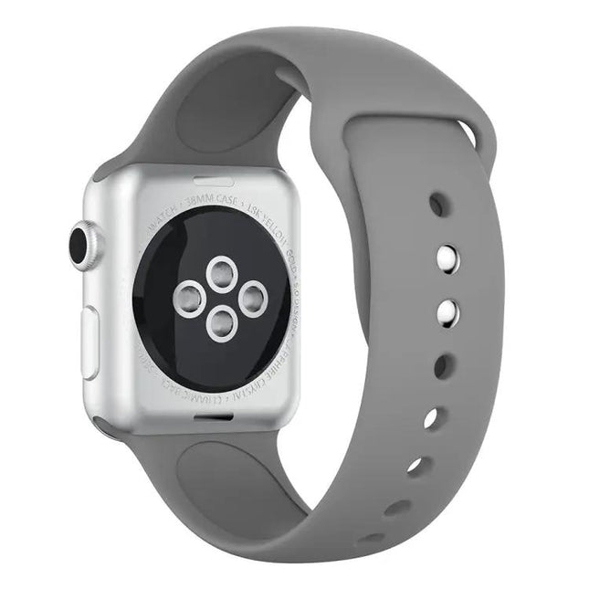 Silicone Watch Band With Double Rivets For Apple Watch 38mm