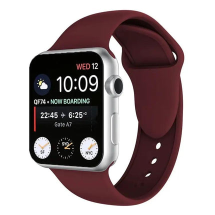 Silicone Watch Band With Double Rivets For Apple Watch 38mm
