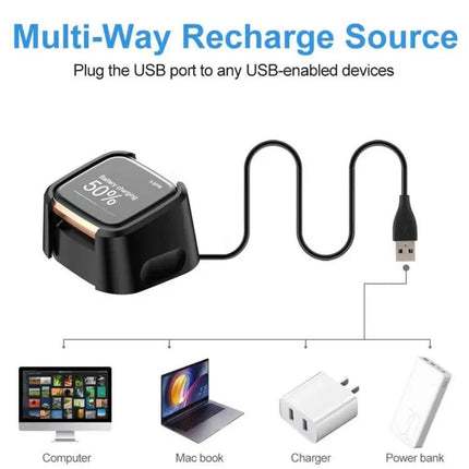 Fitbit Versa 2 Charging Dock Stand With 1m USB Cable