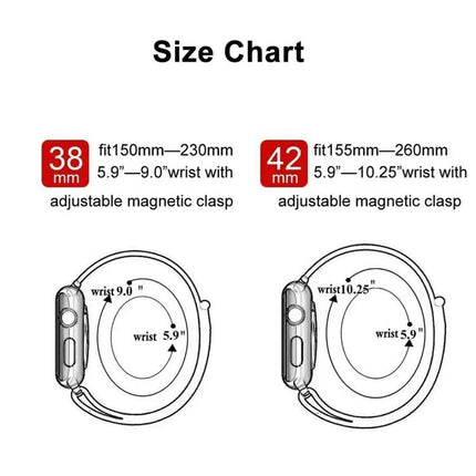 Color Changing Magnetic Nylon Band For Apple Watch 38-49mm