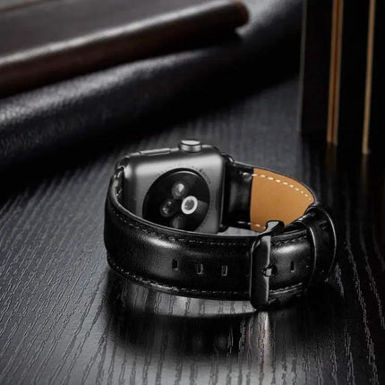 Leather Buckle Watch Band For Apple Watch 40-49 Mm | SYNDMART