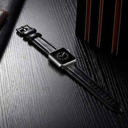 Leather Buckle Watch Band For Apple Watch 40-49 Mm | SYNDMART
