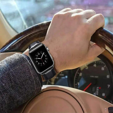 Leather Buckle Watch Band For Apple Watch 40-49 Mm | SYNDMART