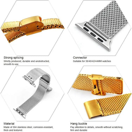Milanese 304 Stainless Steel Apple Watch Band 49mm 45mm