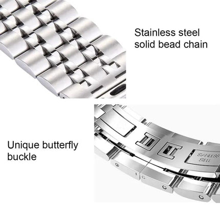 20mm Stainless Steel Apple Watch Band 38mm Hidden Buckle