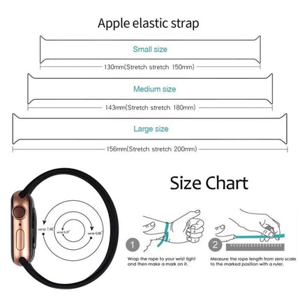 Silicone Elastic Watch Band for Apple Watch S 130mm