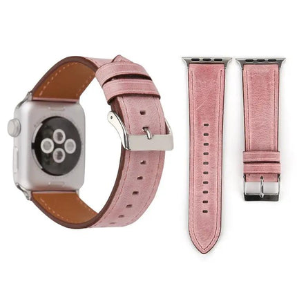 Genuine Leather Watch Band Compatible Apple Watch 38-42mm