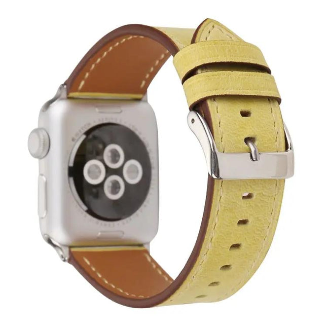 Genuine Leather Watch Band Compatible Apple Watch 38-42mm