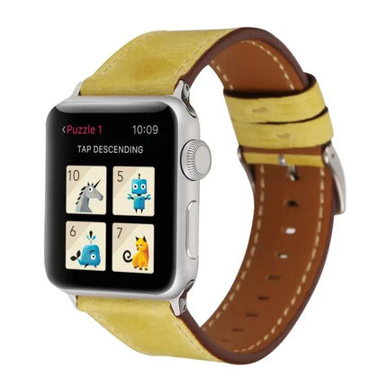 Genuine Leather Watch Band Compatible Apple Watch 38-42mm