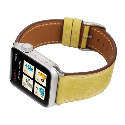 Genuine Leather Watch Band Compatible Apple Watch 38-42mm