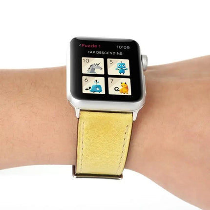 Genuine Leather Watch Band Compatible Apple Watch 38-42mm