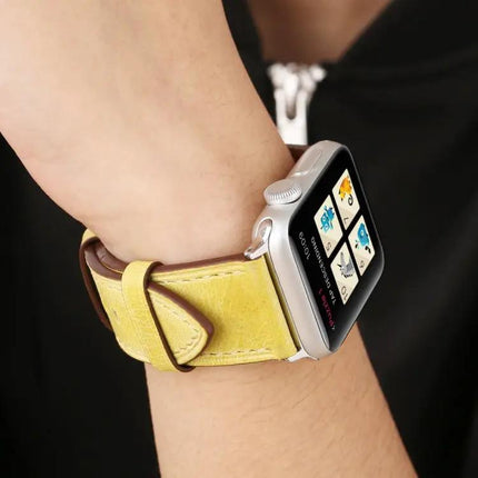 Genuine Leather Watch Band Compatible Apple Watch 38-42mm