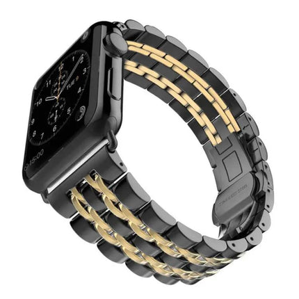 22mm Men's Stainless Steel Watch Band Hidden Butterfly | SYNDMART