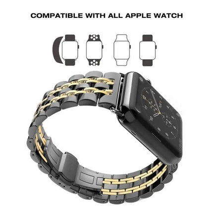 22mm Men's Stainless Steel Watch Band Hidden Butterfly | SYNDMART