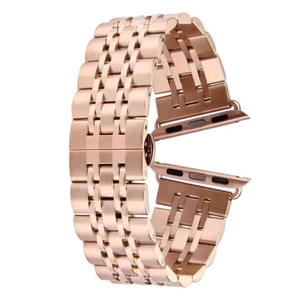 22mm Men's Stainless Steel Watch Band Hidden Butterfly