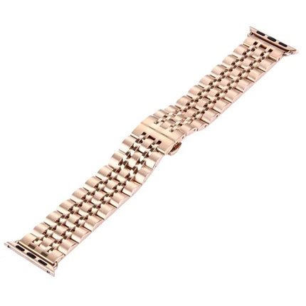 22mm Men's Stainless Steel Watch Band Hidden Butterfly