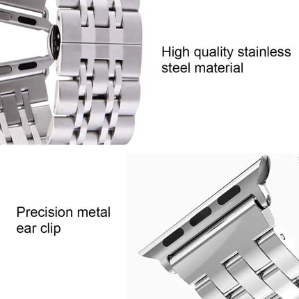 22mm Men's Stainless Steel Watch Band Hidden Butterfly