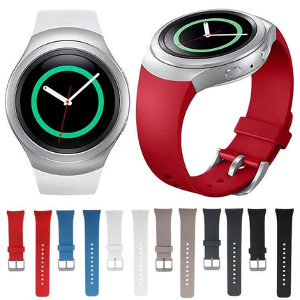 Samsung Gear S2 Silicone Watch Band Solid Color Sport