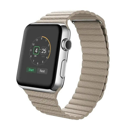 Apple Watch 38mm PU Leather Magnetic Loop Clasp Strap
