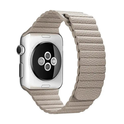 Apple Watch 38mm PU Leather Magnetic Loop Clasp Strap