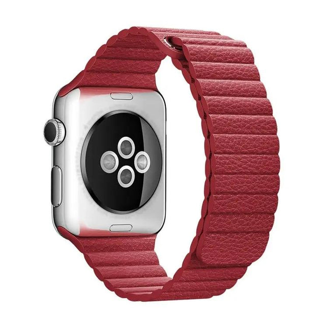 Apple Watch 38mm PU Leather Magnetic Loop Clasp Strap