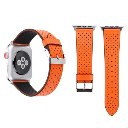 Leather Hole Pattern Apple Watch Band 42mm/44mm/45mm