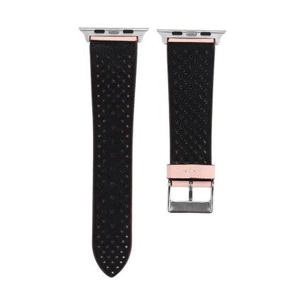 Leather Hole Pattern Apple Watch Band 42mm/44mm/45mm