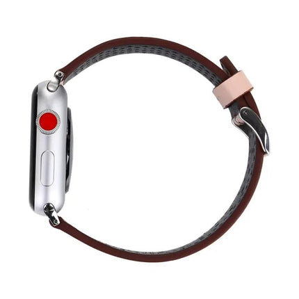 Leather Hole Pattern Apple Watch Band 42mm/44mm/45mm