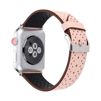 Leather Hole Pattern Apple Watch Band 42mm/44mm/45mm
