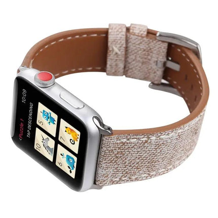 Vintage Cowboy Leather Watch Band Compatible 42mm Strap