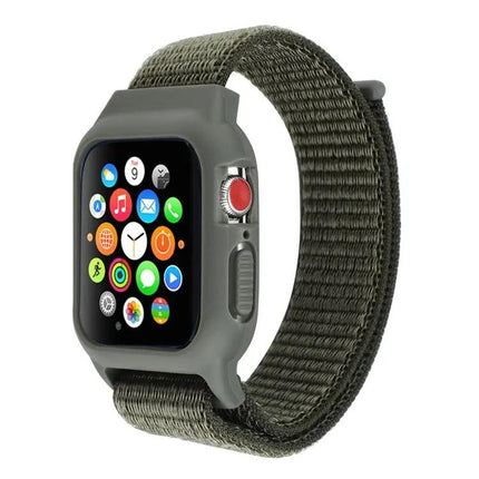 Nylon Hook And Loop Watch Band For Apple Watch 42-49mm