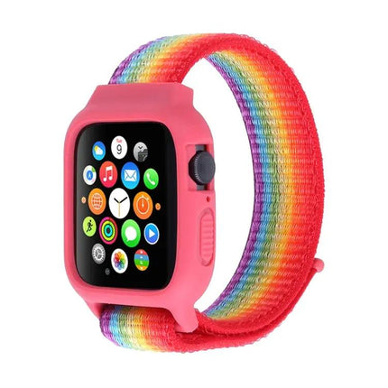 Nylon Hook And Loop Watch Band For Apple Watch 42-49mm