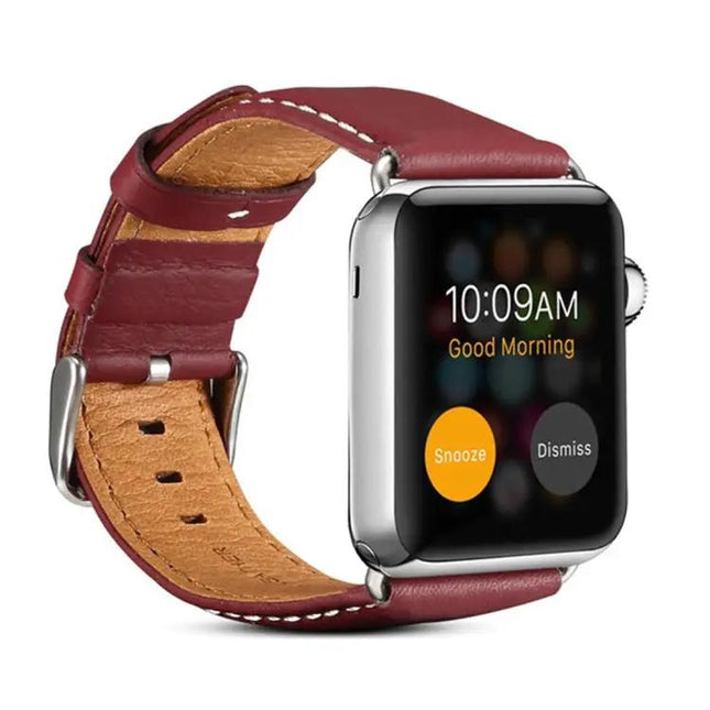 Denior Leather Watch Band For Apple Watch Ultra 49mm